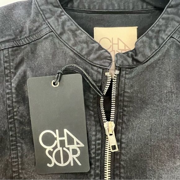 NWT Chaser Long Sleeve Zip-Up Soft Romper Size Small Streetwear Urban Cowgirl - Picture 4 of 11